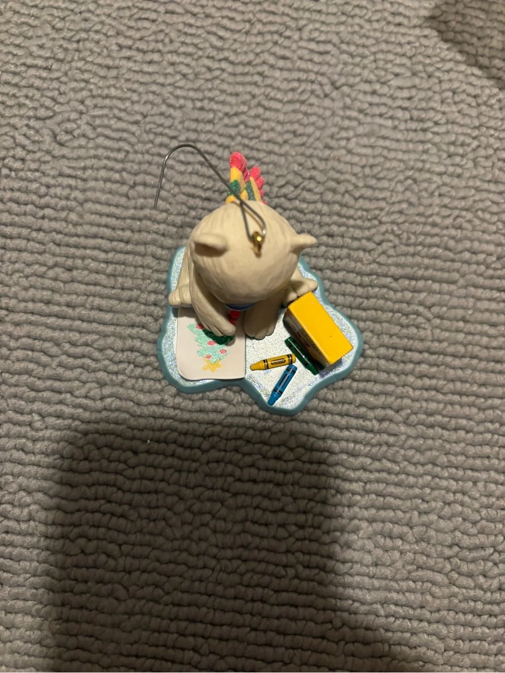 Hallmark keepsake Crayola White Bear with Crayon Box Ornament 2008